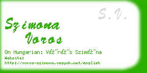 szimona voros business card